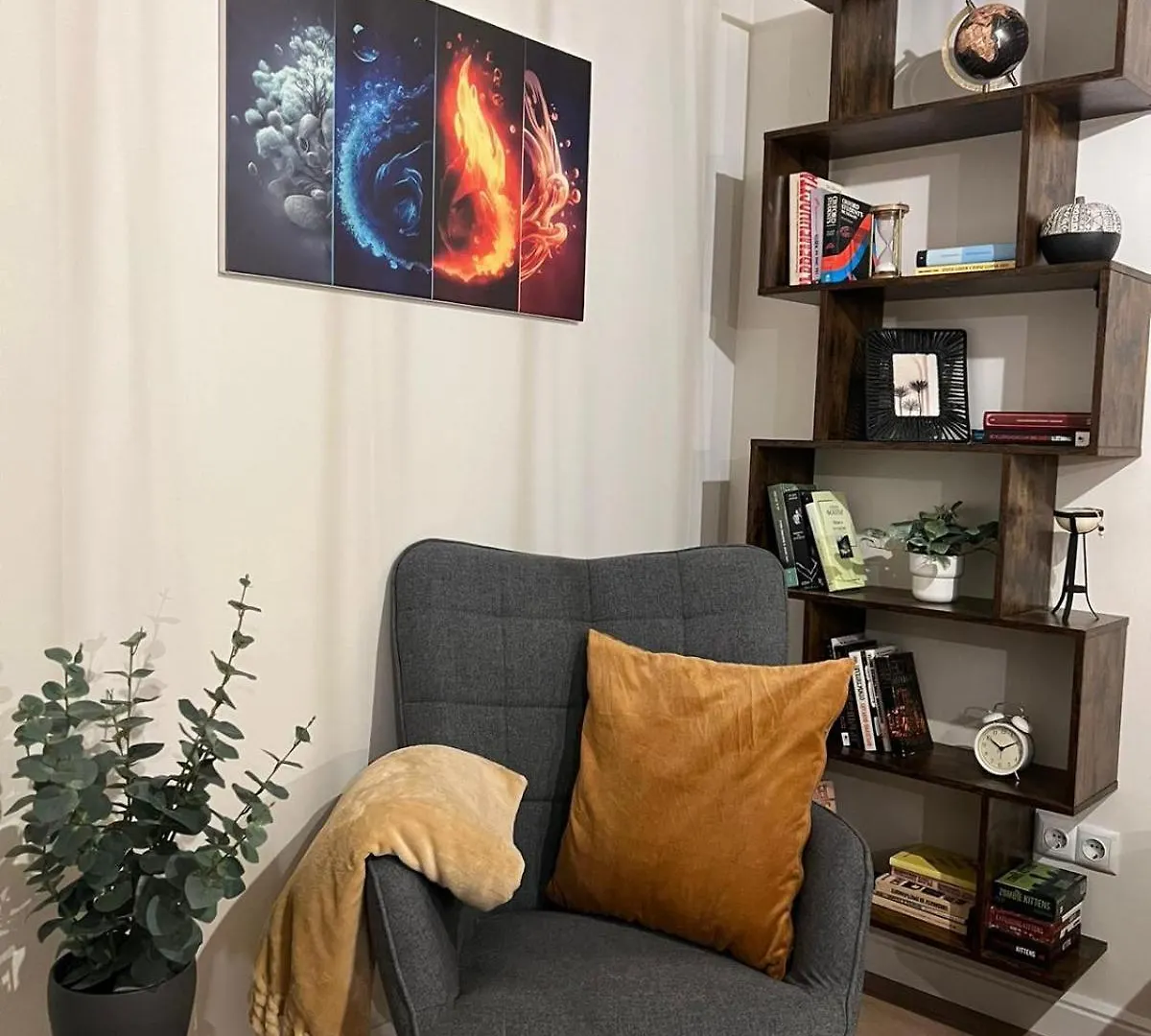 Elements Stylish Central 1Bdr W High Speed Wifi And Work Space Sofia